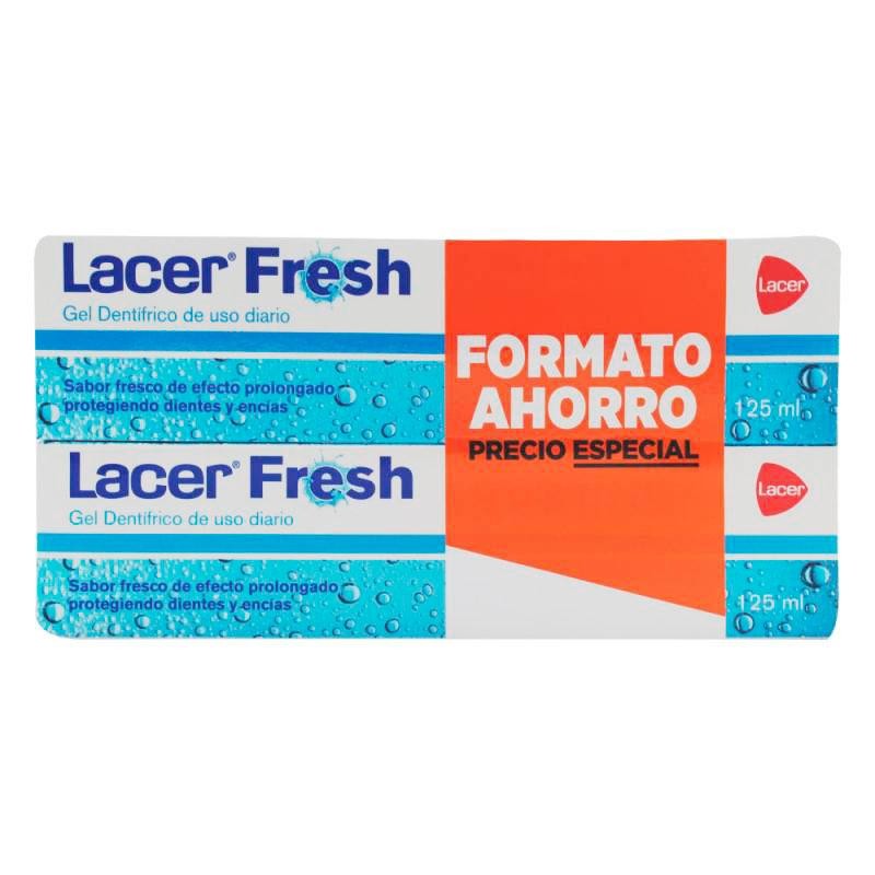 LACER FRESH GEL DENT 125 ml DUPLO (FORMATO AHORRO)