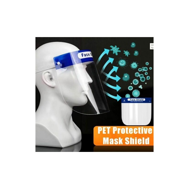 FACESHIELD PANTALLA DE PROTECCIÓN FACIAL DE SEGURIDAD 10 UNIDADES