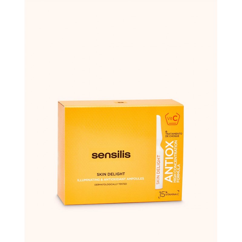 SENSILIS SKIN DELIGHT CON VIT.C: AMPOLLAS ILUMINADORAS, ANTIOXIDANTES Y REVITALIZANTES DE EFECTO INSTANTÁNEO 15 X 1,5ML