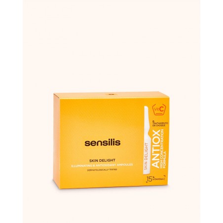 SENSILIS SKIN DELIGHT CON VIT.C: AMPOLLAS ILUMINADORAS, ANTIOXIDANTES Y REVITALIZANTES DE EFECTO INSTANTÁNEO 15 X 1,5ML