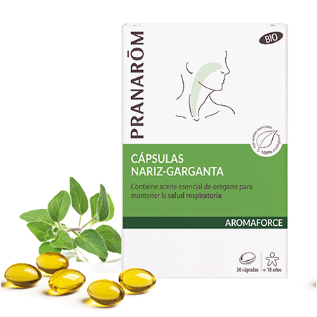 PRANAROM AROMAFORCE CAPSULAS NARIZ-GARGANTA 30 CAPSULAS