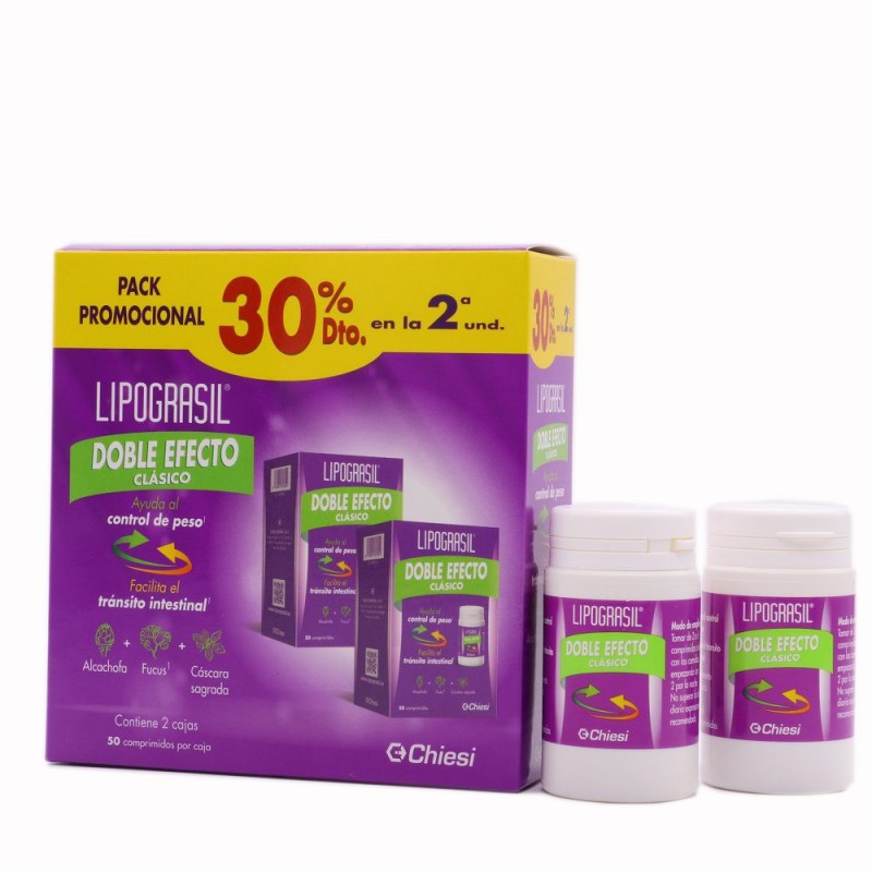 LIPOGRASIL DUPLO DOBLE EFECTO CLASICO 2x50 COMPRIMIDOS