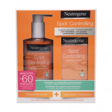 NEUTROGENA PACK SPOT CONTROLLING HIDRATANTE OIL FREE 50ML + GEL LIMPIADOR FACIAL 200ML