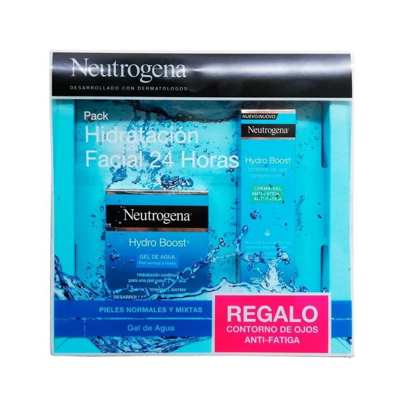 NEUTROGENA PACK HYDRO BOOST GEL AGUA PIEL NORMALE/MIXTA 50ML + CONTORNO OJOS 15ML