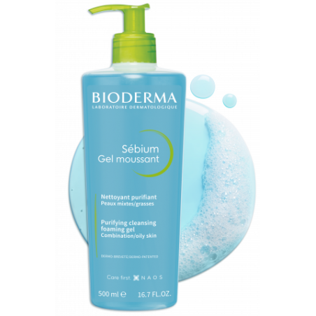 BIODERMA SEBIUM GEL MOUSSANT PIELES MIXTAS/GRASAS 500ML