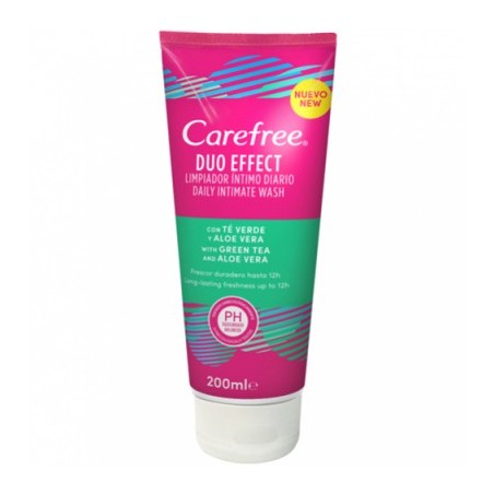 CAREFREE DUO EFFECT GEL INTIMO TE VERDE Y ALOE VERA 200ML