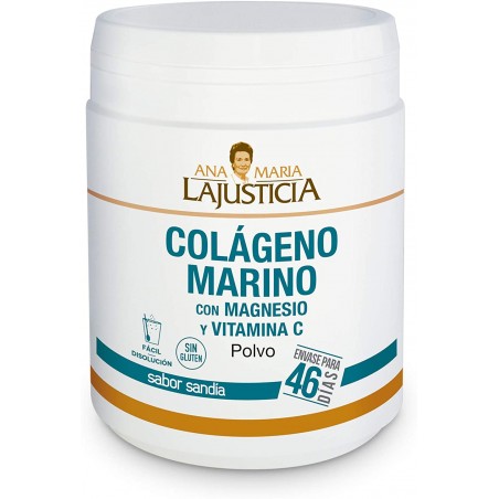 A M La Justicia COLAGENO MARINO MAGNESIO + VITAMINA C 350g SABOR SANDIA