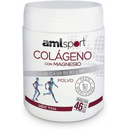 A M La Justicia AMLSport COLAGENO MAGNESIO + VIT C/B1/B2/B6  350g SABOR FRESA