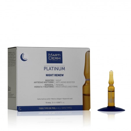 MARTIDERM PLATINUM NIGHT RENEW 10 AMPOLLAS