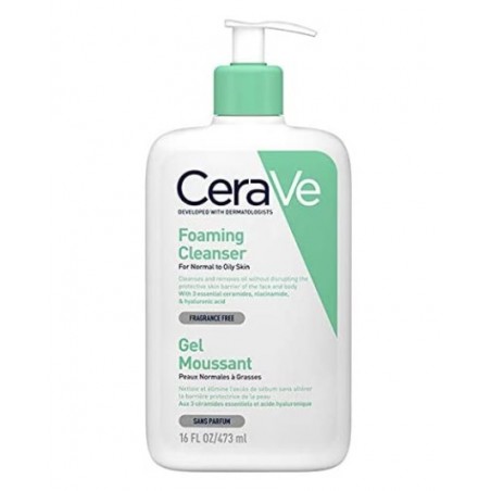 CERAVE GEL LIMPIADOR ESPUMOSO 473ML