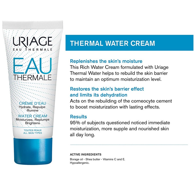 URIAGE CREMA DE AGUA EAU THERMAL WATER CREAM 40mL