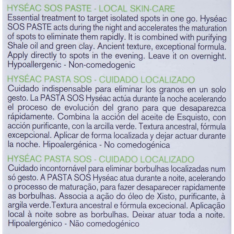 URIAGE HYSEAC PASTA SOS CUIDADO LOCALIZADO 15G