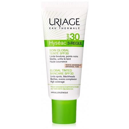 URIAGE HYSEAC 3-REG CUIDADO GLOBAL COLOR SPF30  40ML