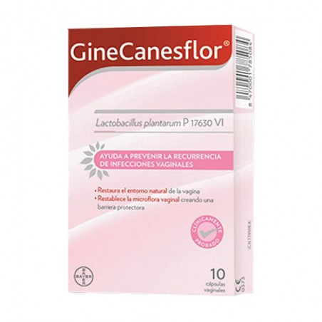 GINECANESFLOR 10 CAPSULAS VAGINAL