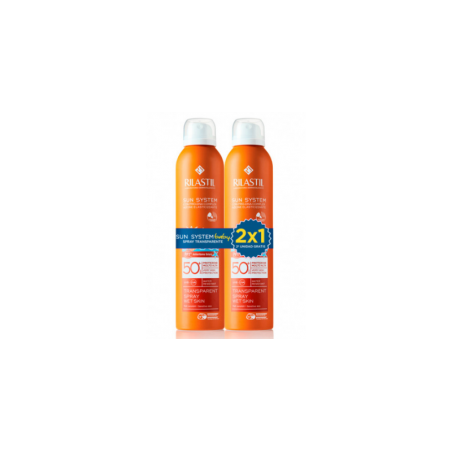 RILASTIL DUPLO SUN SYSTEM BABY SPRAY TRANSPARENTE SPF50+ 2X2