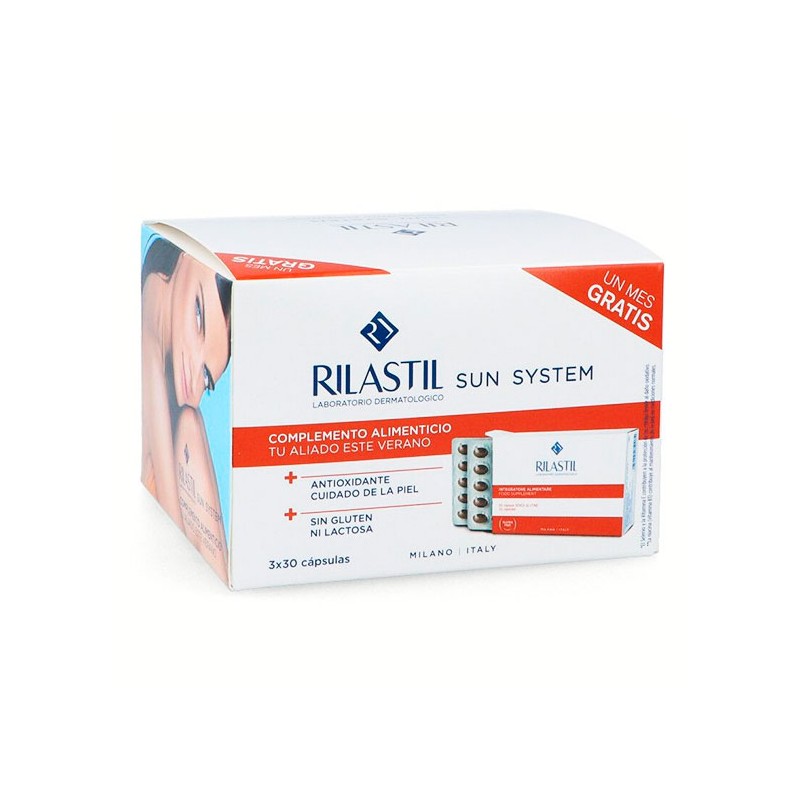 RILASTIL TRIPACK SUN SYSTEM ORAL 3X30 CAPSULAS