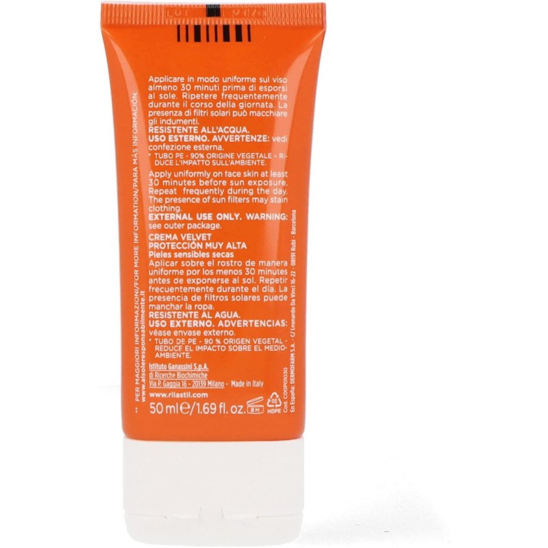 RILASTIL SUN SYSTEM CREMA VELLUTO SPF50+ 50 ML