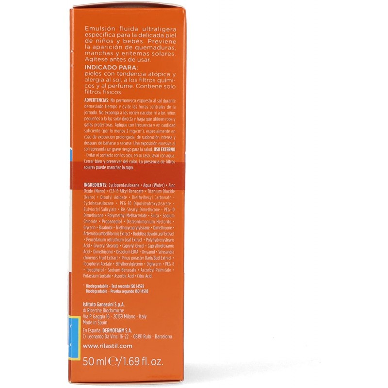 RILASTIL SUN SYSTEM BABY FLUIDO CONFORT SPF50 50ML