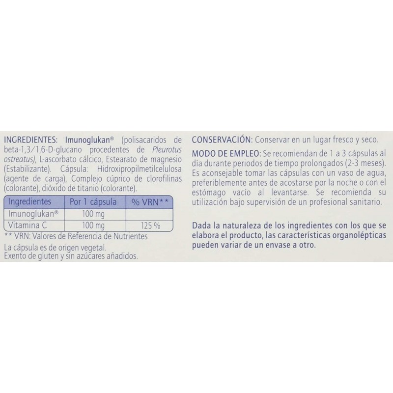 ORDESA INMUNOGLUCAN P4H 30 CAPSULAS