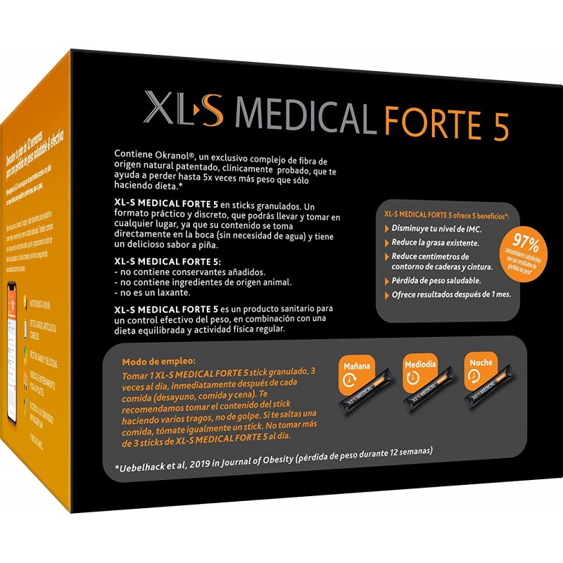 XLS MEDICAL FORTE 5   SABOR PIÑA 90 STICKS