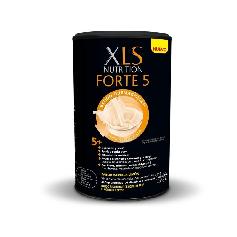 XLS FORTE 5 BATIDO QUEMAGRASAS VAINILLA LIMON 400G