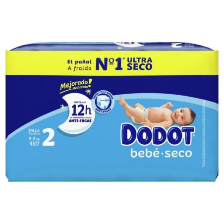 DODOT BEBE SECO T-2  4-8KG  46UDS.