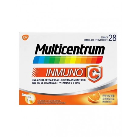 MULTICENTRUM INMUNO C CON SABOR NARANJA NATURAL 20 SOBRES