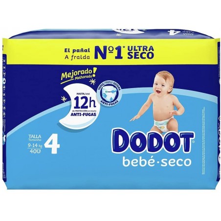 DODOT BEBE SECO T-4  9-14KG  40UDS.