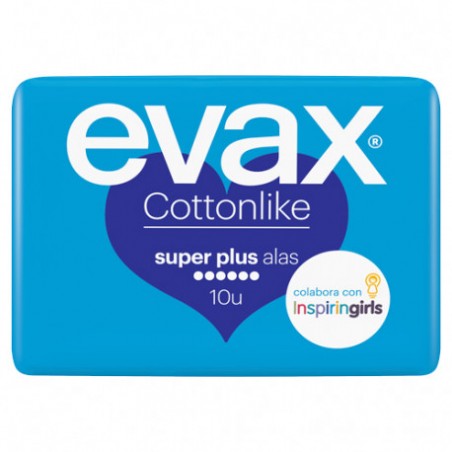 EVAX COTTONLIKE SUPER PLUS ALAS 10 UDS