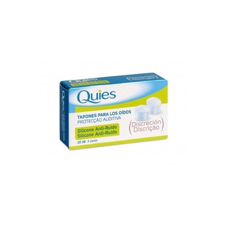 QUIES TAPONES SILICONA ANTI-RUIDO 3 PARES