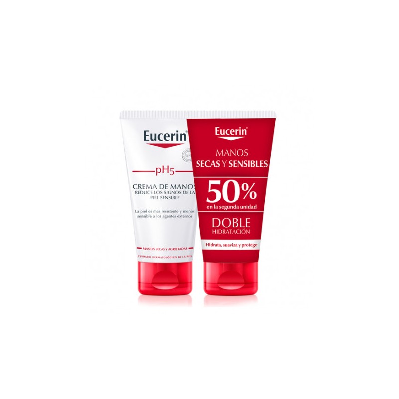 EUCERIN DUPLO CREMA MANOS PH5 75ML 50% EN SEGUNDA UND