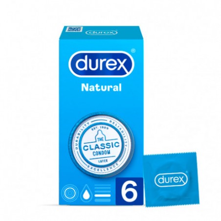 DUREX NATURAL PLUS EXTRALUBRICADO EASY ON 6 UDS