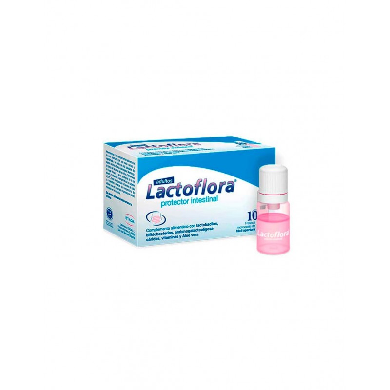 LACTOFLORA PROTECTOR INTESTINAL ADULTOS 10 FRASCOS