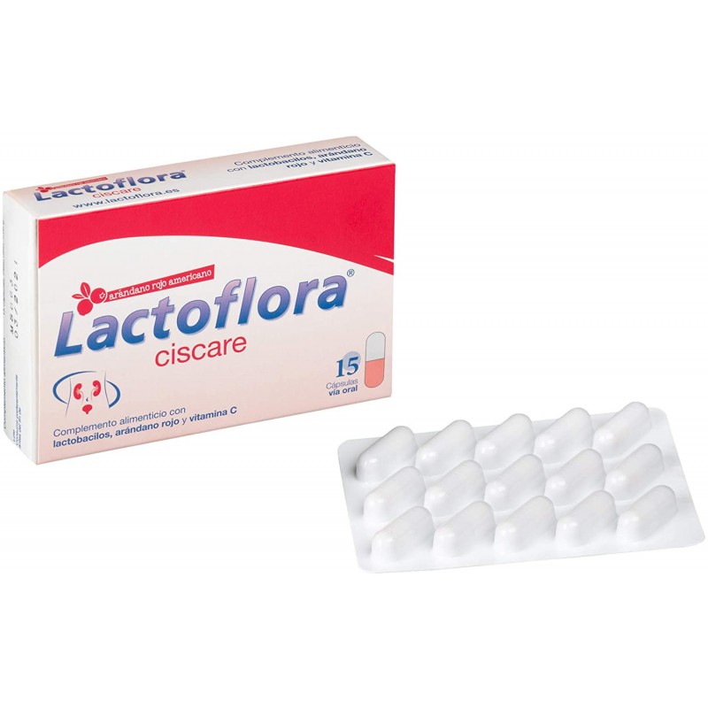 LACTOFLORA CISCARE 15 CAPSULAS VIA ORAL