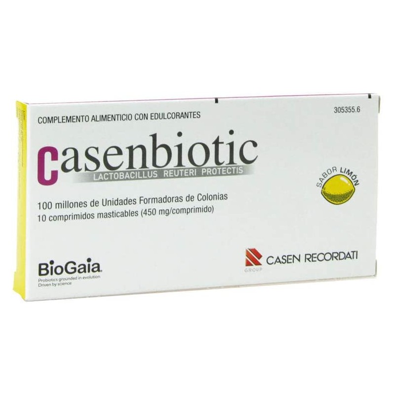 CASENBIOTIC LIMON 10 COMPRIMIDOS