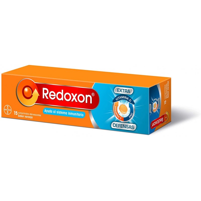 REDOXON EXTRA DEFENSAS SABOR NARANJA 15 COMP EFERVESCENTES