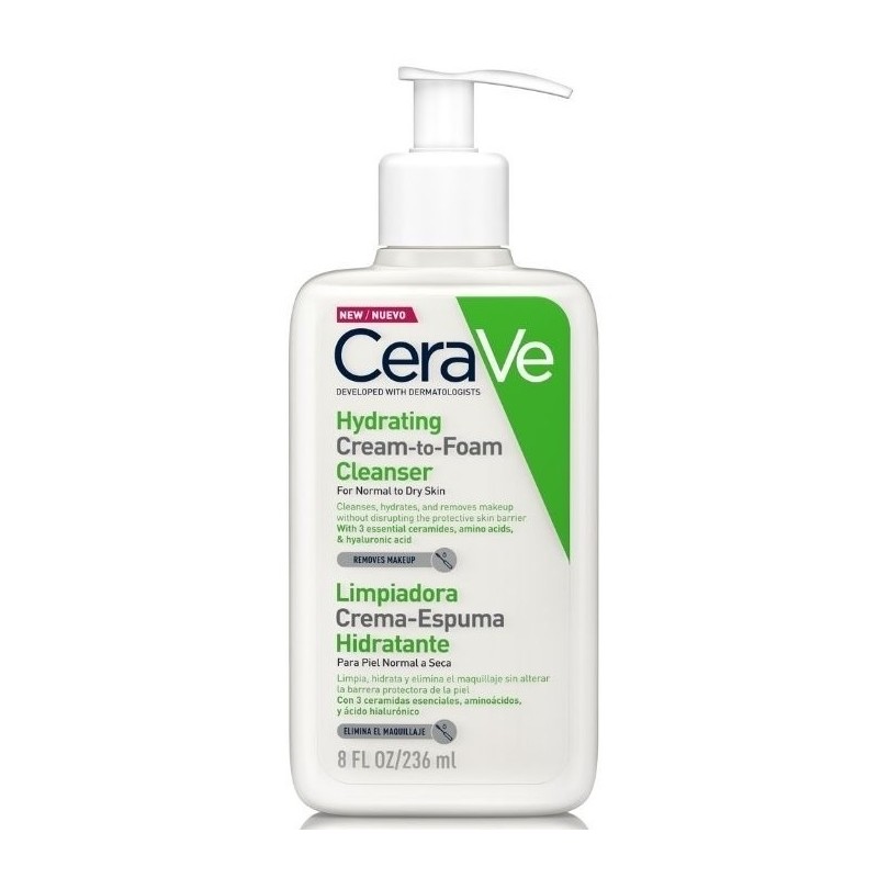 CERAVE CREMA ESPUMA LIMPIADORA HIDRATANTE 236ML