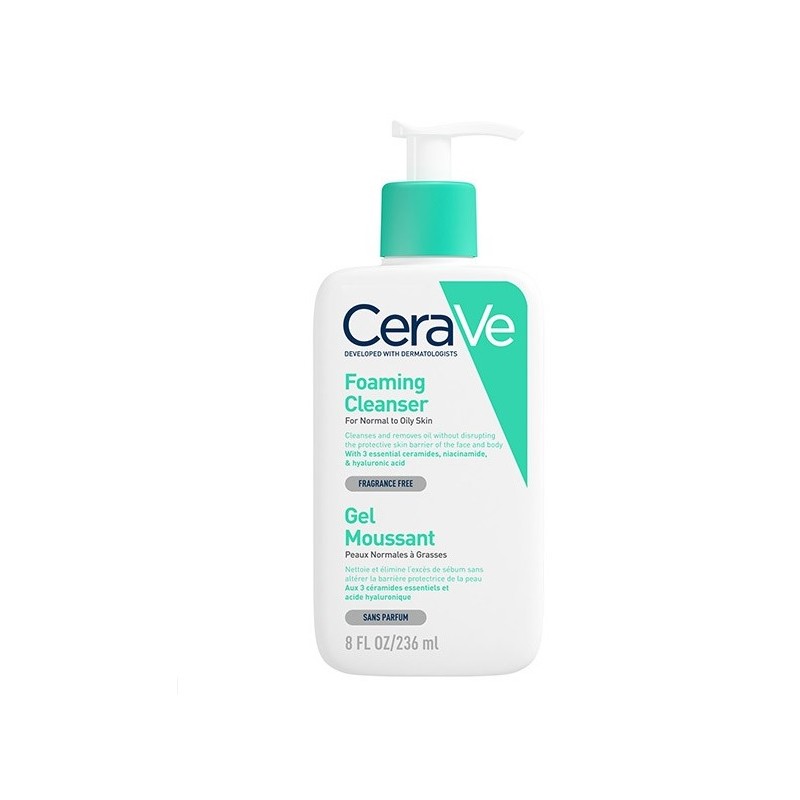 CERAVE GEL LIMPIADOR ESPUMOSO 236ML