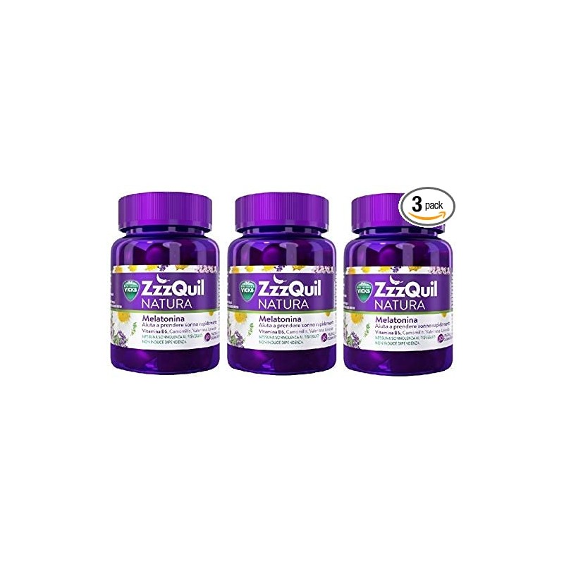 ***PACKx3 ZZZQUIL GOMINOLA CON MELATONINA 30 UNIDADES