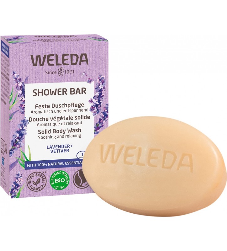 WELEDA JABON DE DUCHA SOLIDO LAVANDA Y VETIVER 75 GR