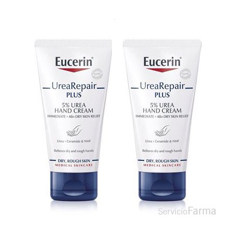 EUCERIN DUPLO CREMA MANOS UREA REPAIR PLUS 75 ML 50% SEGUNDA UNIDAD