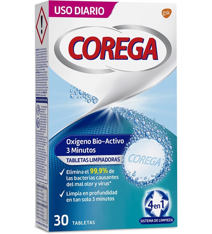 COREGA OXIGENO BIO-ACTIVO 30 TABLETAS