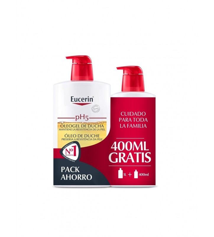 EUCERIN FAMILY PACK OLEOGEL 1L +400ML