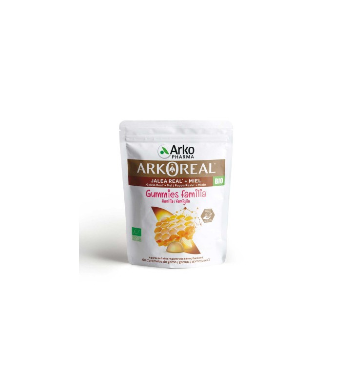 ARKOREAL JALEA REAL + MIEL GUMMIES FAMILIA 60 CARAMELOS