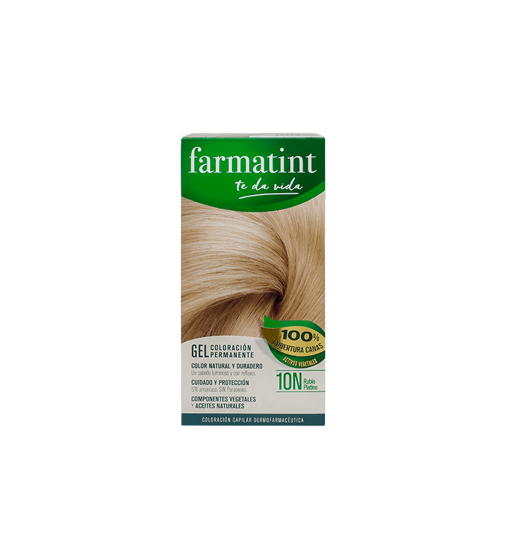 FARMATINT 10N TINTE RUBIO PLATINO GEL 135ML