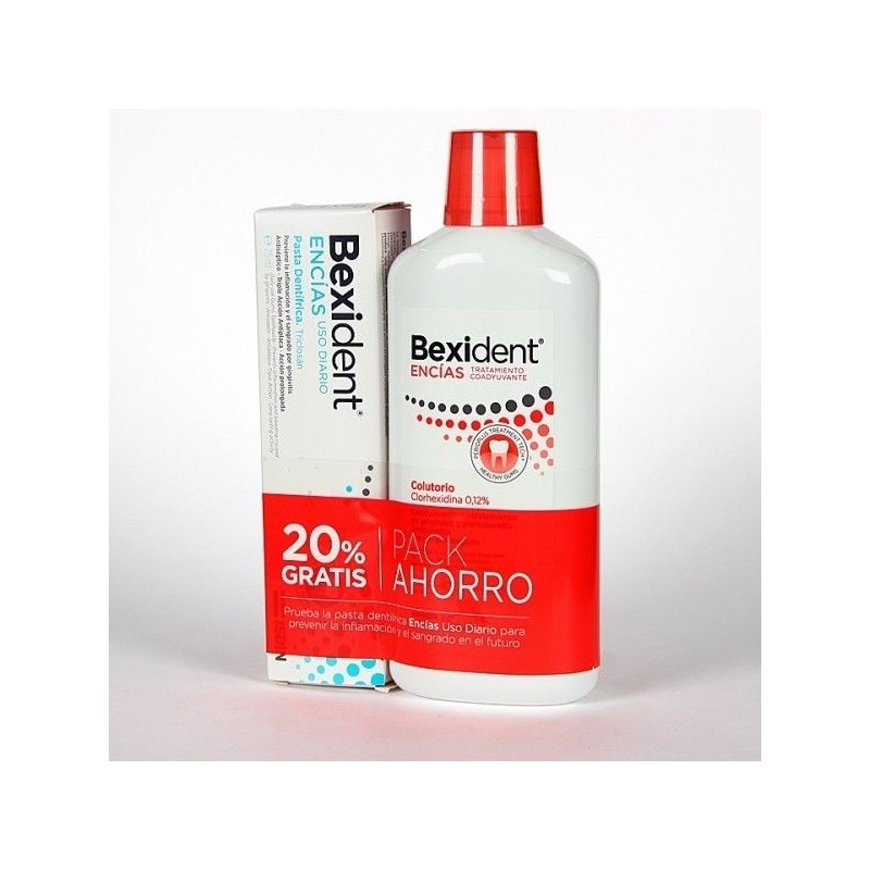 BEXIDENT ENCIAS PACK COLUTORIO 500ML + PASTA DENTIFRICA 75ML