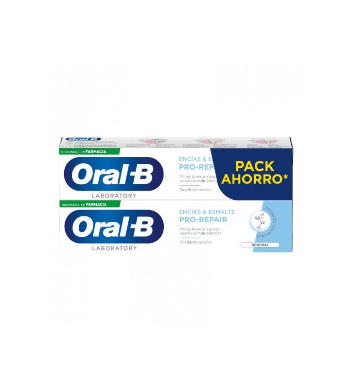 ORAL B PASTA ENCIAS & ESMALTE REPAIR 2X100ML