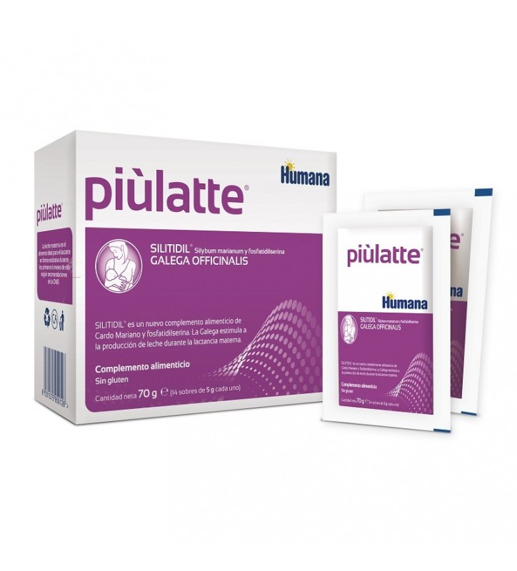 HUMANA PIULATTE SILITIDIL 70G 14 SOBRES SABOR MANGO