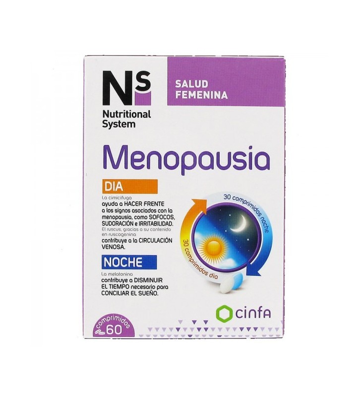 NS MENOPAUSIA GINEPROTECT DIA Y NOCHE 60 COMPRIMIDOS