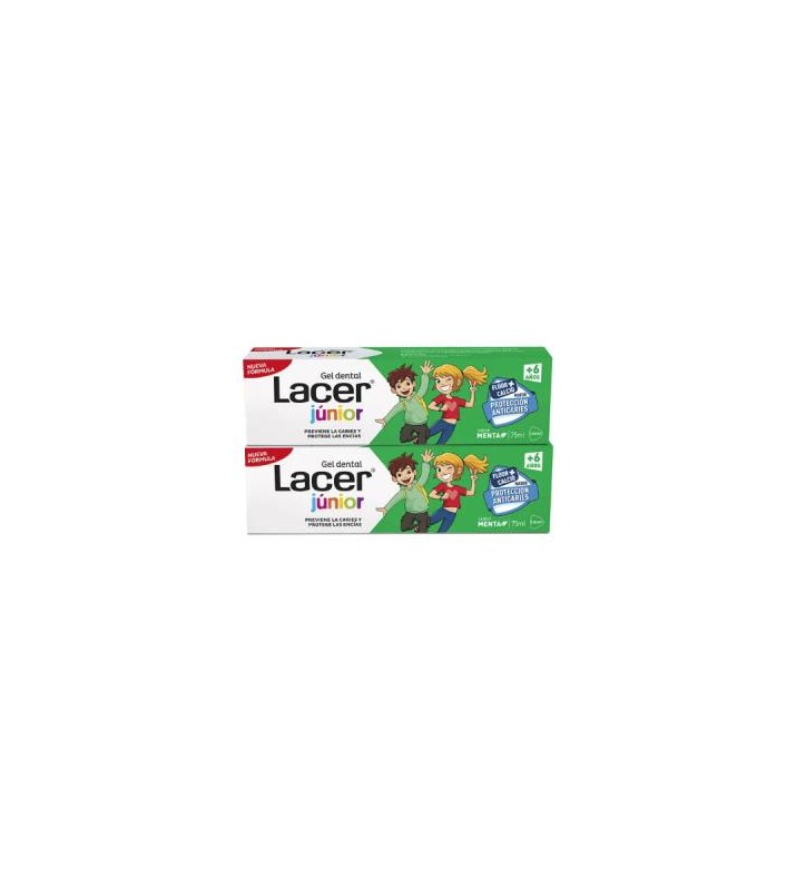 LACER DUPLO GEL JUNIOR MENTA 2x75 ml